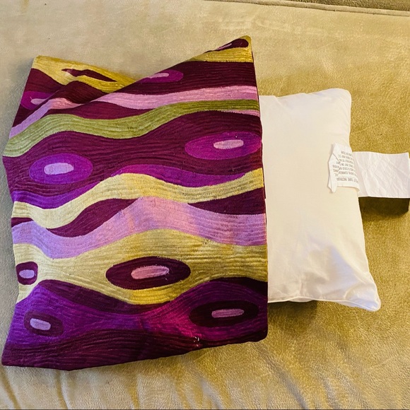 Rare & Retro Purple Swirl Pottery Barn Pillow Case - Picture 5 of 16